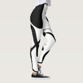 Centrifugecyclus: Abstract zwart-wit Leggings (Rechts)