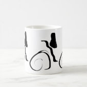 Centrifugecyclus: Abstract zwart-wit Magische Mok (Center)