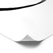 Centrifugecyclus: Abstract zwart-wit Poster (Hoek)