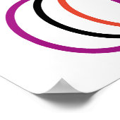 Centrifugeren en winnen van bicyclists Poster Paar (Hoek)