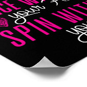 Centrifugeren met uw spieren Kleurenbeschermring Poster (Hoek)