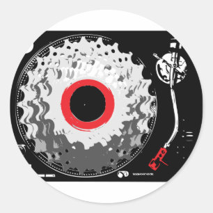 Centrifugeren Ronde Sticker