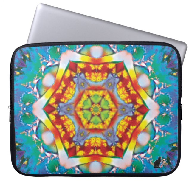 Centris Kaleidoscoop laptophoes Laptop Sleeve (Voorkant)