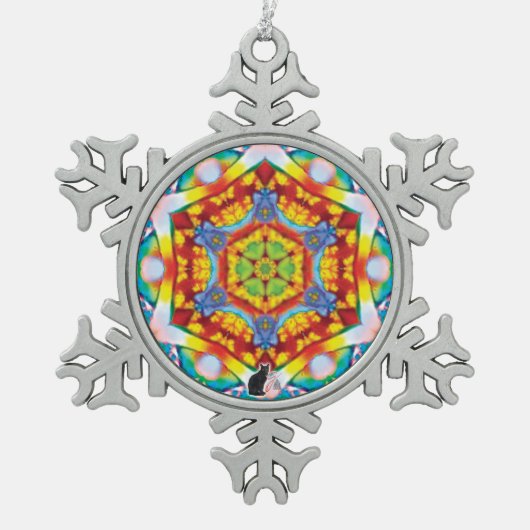 Centris Kaleidoscope Snowflake Ornament (Voorkant)