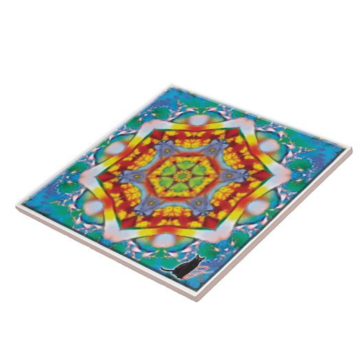 Centris Kaleidoscope Tile Tegeltje (Zijkant)