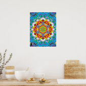 Centris Kinetic Collage Kaleidoscoop Poster (Keuken)