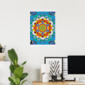 Centris Kinetic Collage Kaleidoscoop Poster (Thuiskantoor)