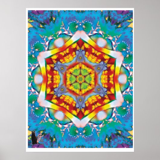 Centris Kinetic Collage Kaleidoscoop Poster (Voorkant)