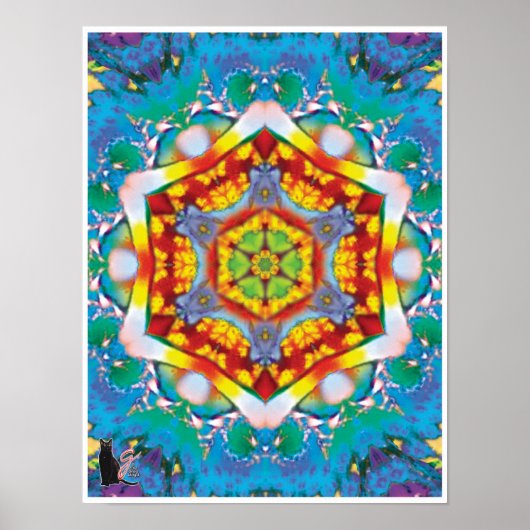 Centris Kinetic Collage Kaleidoscope Poster (Voorkant)