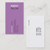 Centrische Type Afspraak Variatie (paars) Afsprakenkaartje (Voorkant / Achterkant)