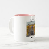 Centro Cultural Fundación Unicaja de Málaga, Spain Tweekleurige Koffiemok (Voorkant links)