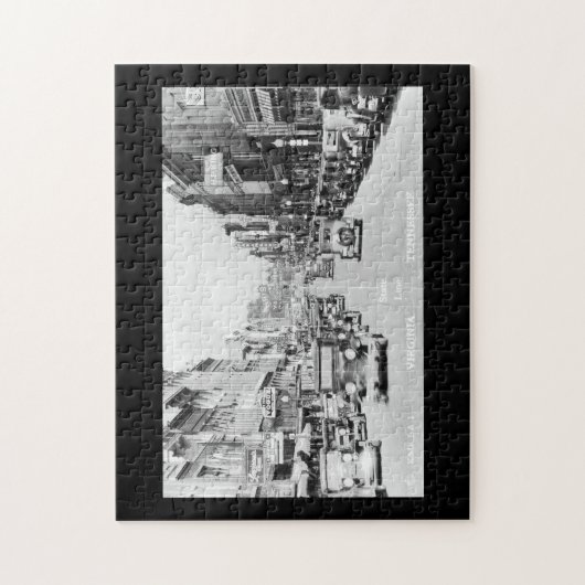  centrum Bristol VA TN Briefkaart Legpuzzel (Verticaal)