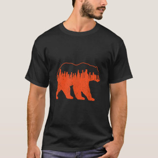 centrum Chicago City Skyline Walking-Beer T-shirt