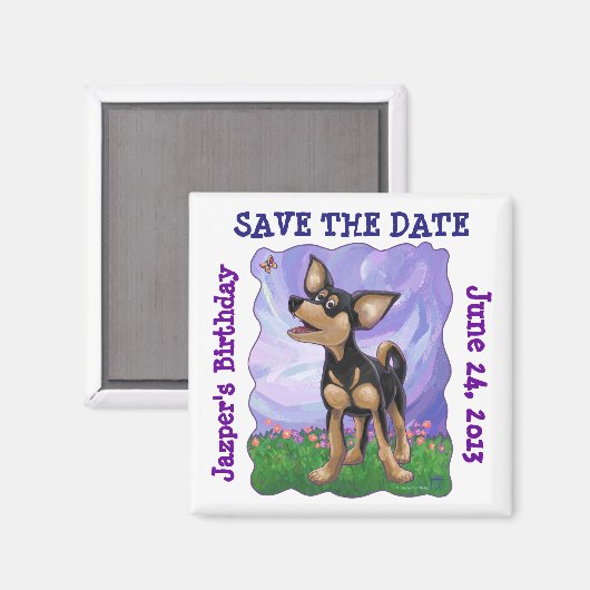 Centrum Chihuahua Party Magneet (Voorkant / Achterkant)