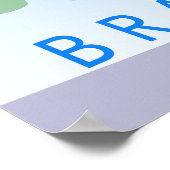 Centrum Congregationele Kerk Retro Poster (Hoek)