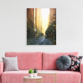 centrum Dallas, TX bij zonsopgang- canvas (Insitu (Woonkamer))