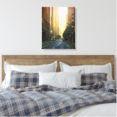 centrum Dallas, TX bij zonsopgang- canvas Afdruk (Insitu (Slaapkamer))
