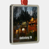 Centrum Gatlinburg, Tennessee Metalen Ornament (Rechts)