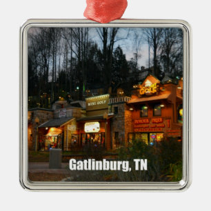 Centrum Gatlinburg, Tennessee Metalen Ornament
