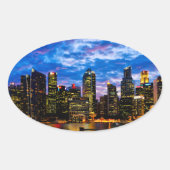 Centrum kern ovale sticker (Voorkant)