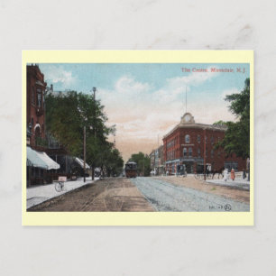 Centrum, Montclair, Vintage van New Jersey Briefkaart