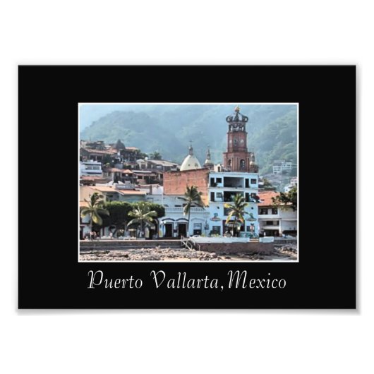 centrum Puerto Vallarta, Mexico Foto Afdruk (Voorkant)