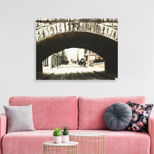 Centrum straat (Brockton) Canvas Afdruk (Insitu (Woonkamer))