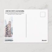 CENTRUM, TORONTO, Gooderham Building Briefkaart (Achterkant)