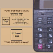 Centrum Uitgelijnd Stijl Lichtbruin Visitekaartje