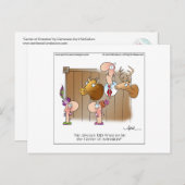 CENTRUM VAN AANDACHT Cartoon Briefkaart (Voorkant / Achterkant)