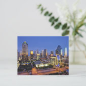 centrum van dallas skyline briefkaart (Staand voorkant)