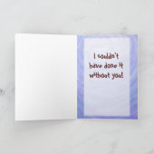 Centrum van de Chicken Party Bedankkaart (Binnen)