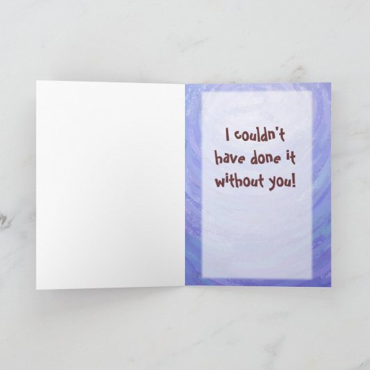 Centrum van de Chicken Party Bedankkaart (Binnen)