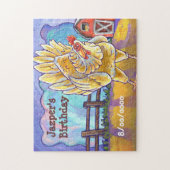 Centrum van de Chicken Party Legpuzzel (Verticaal)