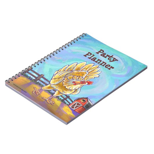 Centrum van de Chicken Party Notitieboek (Linkerzijde)