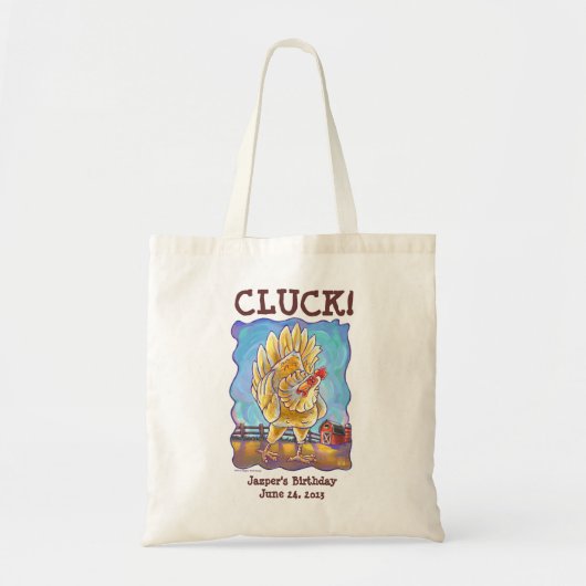 Centrum van de Chicken Party Tote Bag (Voorkant)