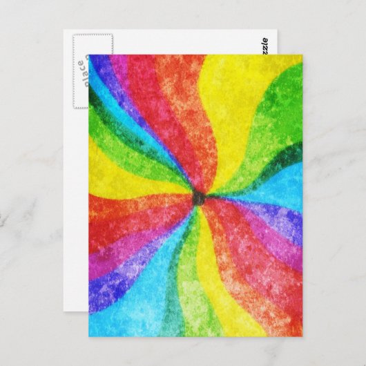 centrum van de regenboog briefkaart (Voorkant / Achterkant)