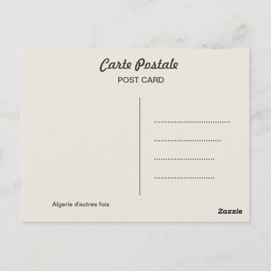 centrum van de stad  Algerije Philippeville, 1912 Briefkaart (Achterkant)