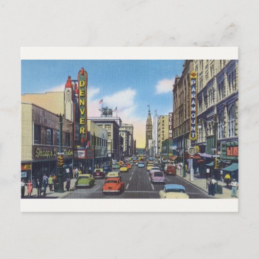  centrum van Denver Briefkaart - herdruk (Voorkant)