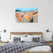 centrum van Dubrovnik Canvas Afdruk (Insitu (Slaapkamer))