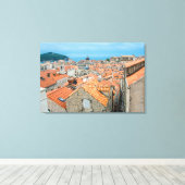 centrum van Dubrovnik Canvas Afdruk (Insitu (Houten vloer))