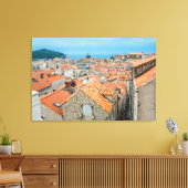 centrum van Dubrovnik Canvas Afdruk (Insitu (Woonkamer))
