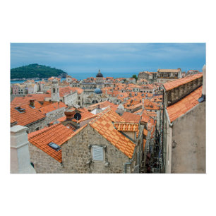 centrum van Dubrovnik Perfect Poster