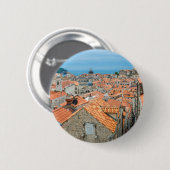 centrum van Dubrovnik Ronde Button 5,7 Cm (Voorkant /achterkant)