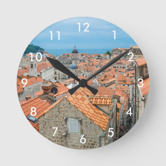 centrum van Dubrovnik Ronde Klok (Voorkant)