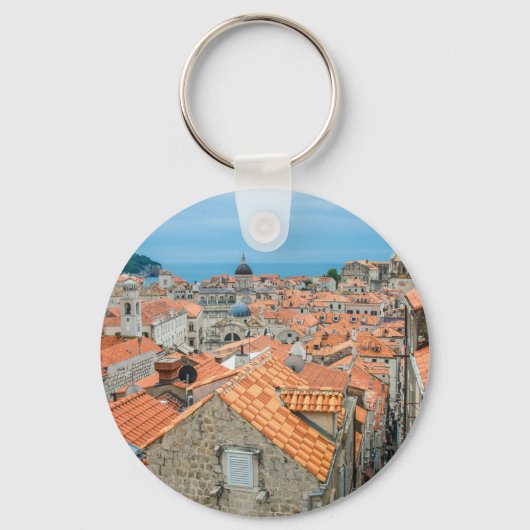 centrum van Dubrovnik Sleutelhanger (Voorkant)