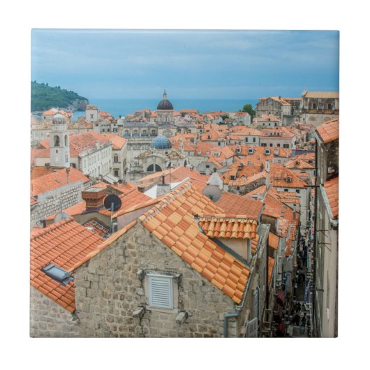 centrum van Dubrovnik Tegeltje (Voorkant)