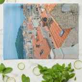 centrum van Dubrovnik Theedoek (Gevouwen)