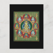 centrum van een Taizokai Mandala Briefkaart (Voorkant)