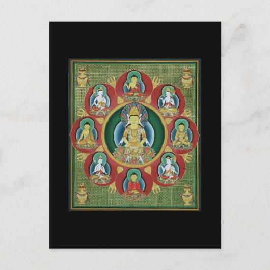 centrum van een Taizokai Mandala Briefkaart (Voorkant)